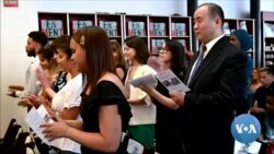 New US Citizens Sworn In at Los Angeles Drive Through 