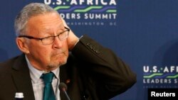 FILE - Zambia's new interim President Guy Scott.