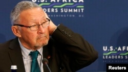 FILE - Zambia's interim president is Guy Scott.