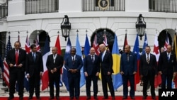 资料照：拜登总统与太平洋岛国论坛领导人在白宫举行峰会。（2023年9月25日）