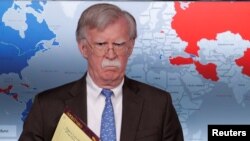 마이클 볼튼 백악관 국가안보보좌관.