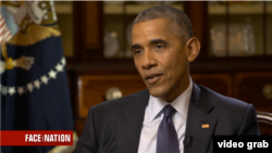 Le président des États-Unis Barack Obama, lors d'un entretien sur la chaîne télévisée américaine CBS, le 24 juillet 2016.