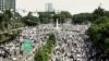 Aksi reuni gerakan 212 di Jakarta, 2 Desember 2018. (Foto: AFP)