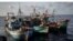 FILE PHOTO - These Vietnamese vessels were detained while illegally fishing in the Gulf of Thailand, 2019. (Photo courtesy of Environmental Justice Foundation)