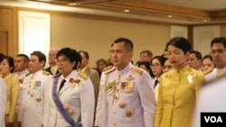 Thais celebrate a ceremony on the occasion of the Coronation of King Rama X of Thailand in Washington, DC