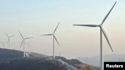 풍력발전을 위해 세워진 터빈. (자료사진)