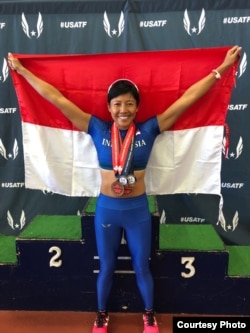 Atlet Dedeh Erawati raih empat medali emas di kejuaraan atletik dunia Kanada dan Amerika Serikat (Dok: Satrio Guardian)