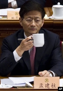 孟建柱2012年3月13日在北京举行的中国政协会议上