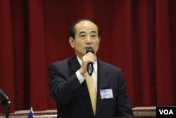 王金平(2015年9月13日资料照片 美国之音杨明拍摄)