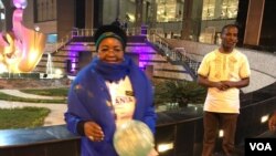 Mke wa Rais mstaafu wa Tanzania Salma Kikwete akiwa miongoni mwa waliosafiri kushuhudia AFCON na kuhamasisha timu ya Tanzania.