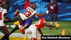 Yayin karawar da aka yi tsakanin Buccaneers da Kansas Chiefs a ranar Lahadi