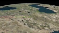 فیلم مسیر موشک های روسی از دریای خزر تا سوریه