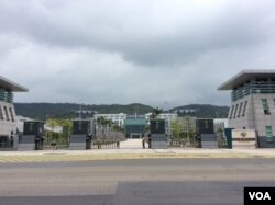 台湾国防部 （美国之音记者申华 拍摄）