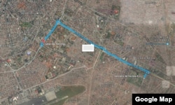 Mapa Sant'Ana - Largo Heroinas, Luanda.