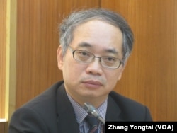 台湾经济部投审会执行秘书张铭斌（美国之音张永泰拍摄）
