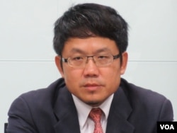 民进党国际事务部主任刘世忠 (美国之音张永泰拍摄)