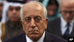 美国阿富汗和解问题特使哈利勒扎德3月9日在喀布尔参加阿富汗总统的就职典礼。