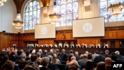 Dîmeneke Dadgeha Dadmendî ya Navnetewî (ICJ).