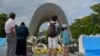 日本广岛遭到原子弹袭击72周年前夕，广岛的和平公园（2017年8月5日）