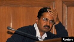 Arvind Kejriwal, kiongozi wa upinzani na waziri kiongozi wa Delhi.