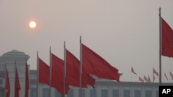 北京天安门广场的早晨