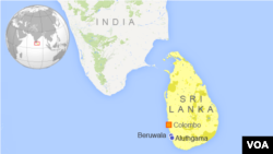 Peta lokasi Sri Lanka