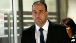 آرشیف: نصر حریری رئیس مذاکره کنندگان مخالف حکومت اسد در ژینو