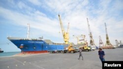 예멘 서부의 호데이다 항구. (자료사진)