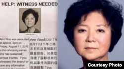 胡琼君照片和寻找目击者海报。（网路截图）