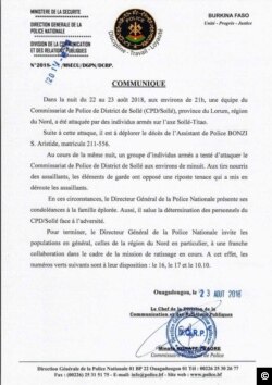 Direction générale de la police nationale.