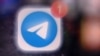 แฟ้มภาพ - ภาพไอคอน "เทเลแกรม" บนหน้าจอสมาร์ทโฟน ในกรุงมอสโก ที่ถ่ายไว้เมื่อ 23 มี.ค. 2565
