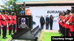 Mazishi ya Hayati Magufuli, wilayani Chato, mkoa wa Geita, Tanzania. Picha kwa hisani ya Global Publishers TV, Tanzania.