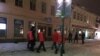 Called ‘night walkers’ in Swedish, civilian security groups patrol the streets after at least eight sexual assaults or attempted sexual assaults on women and girls here in the past month, Ostersund, Sweden, March 19, 2016. (Heather Murdock/VOA)