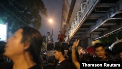 Activists protest against government and monarchy in Bangkok
