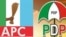 Tamburan APC, hagu da PDP a dama
