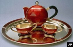 挪威王储夫妇送给罗斯福总统的茶具