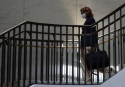 CIA Director Gina Haspel arrives to brief U.S. congressional leaders on reports that Russia paid the Taliban bounties to kill U.S. service members in Afghanistan, on Capitol Hill, July 2, 2020.