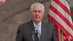 国务卿蒂勒森将提前结束访非回国