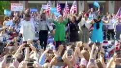 大选前夕川普希拉里支持者互相较劲