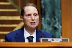 资料照片：美国参议院金融委员会主席、来自俄勒冈州的民主党籍参议员怀登。（路透社）