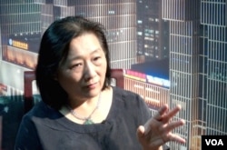 北京独立新闻工作者兼专栏作家高瑜（美国之音东方拍摄）