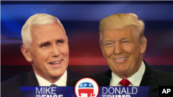Donald Trump et son colistier Mike Pence