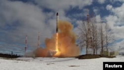  러시아의 차세대 대륙간탄도미사일(ICBM) ‘사르맛’ (자료사진)