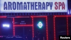 亚特兰大市一家按摩店2021年3月16日发生枪击事件（路透社）