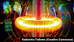 Penggambaran dari energi fusi nuklir yang ditampilkan di Museum Sains di Houston. (Foto: Creative Commons)