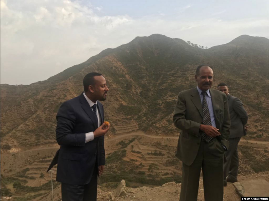 ስነ-ስርዓት ምቕባል ቀ/ሚ ኢትዮጵያ ዶ/ር ኣብይ ኣሕመድን ጉጅለኡን