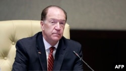 David Malpass di Khartoum, Sudan, 30 September 2021. (ASHRAF SHAZLY / AFP)