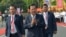 FILE: Cambodian Prime Minister Hun Sen, center, greets his government officers during the country's 66th Independence Day from France, at the Independence Monument in Phnom Penh, Cambodia, Saturday, Nov. 9, 2019. (AP)