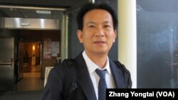 台湾执政党民进党立委林俊宪（美国之音张永泰拍摄）