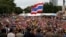 Anti-government protesters gather outside Lumpini park in Bangkok, August 4, 2013. 